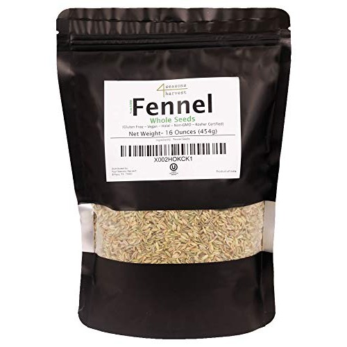 Four Seasons Harvest Fennel Seeds Whole Non-Gmo &Amp; Kosher Certif
