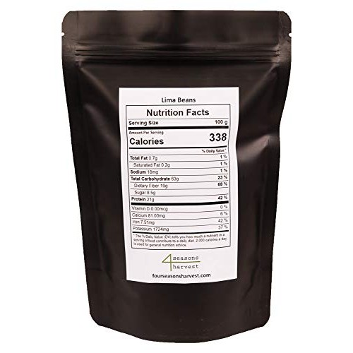 Four Seasons Harvest Lima Beans Triple Cleaned - 16Oz