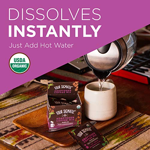Four Sigmatic Adaptogen Coffee, Organic Medium Roast Instant Cof