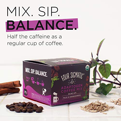 Four Sigmatic Adaptogen Coffee, Organic Medium Roast Instant Cof