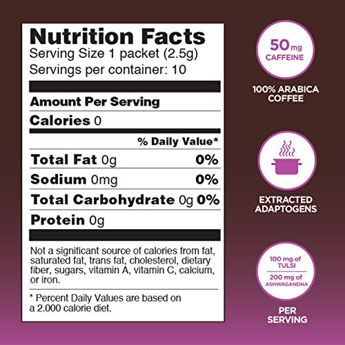 Four Sigmatic Adaptogen Coffee, Organic Medium Roast Instant Cof