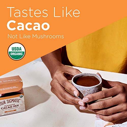 Mushroom Cacao By Four Sigmatic, Organic Instant Cacao With Cord