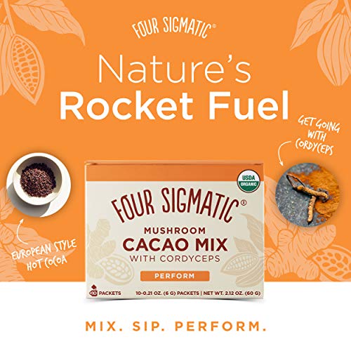 Mushroom Cacao By Four Sigmatic, Organic Instant Cacao With Cord
