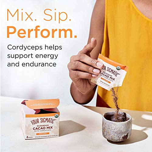 Mushroom Cacao By Four Sigmatic, Organic Instant Cacao With Cord