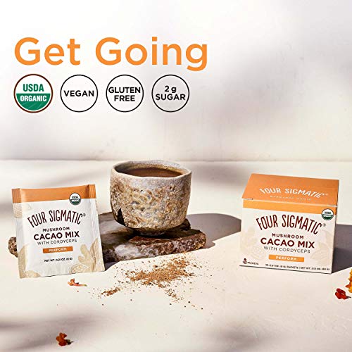 Mushroom Cacao By Four Sigmatic, Organic Instant Cacao With Cord
