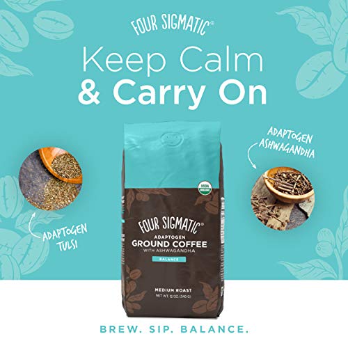 Four Sigmatic Adaptogen Ground Coffee, Organic Medium Roast Grou