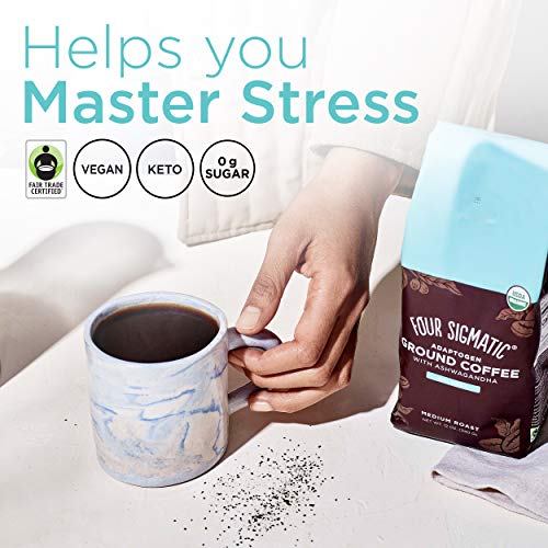 Four Sigmatic Adaptogen Ground Coffee, Organic Medium Roast Grou
