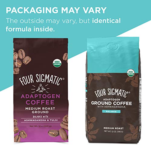 Four Sigmatic Adaptogen Ground Coffee, Organic Medium Roast Grou