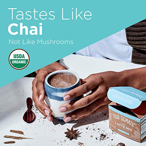 Four Sigmatic Chai Latte, Organic Instant Chai Latte With Turkey