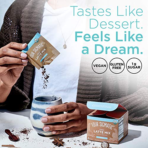 Four Sigmatic Chai Latte, Organic Instant Chai Latte With Turkey
