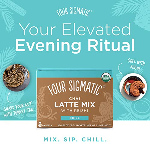 Four Sigmatic Chai Latte, Organic Instant Chai Latte With Turkey