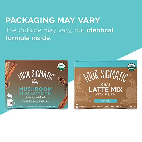 Four Sigmatic Chai Latte, Organic Instant Chai Latte With Turkey