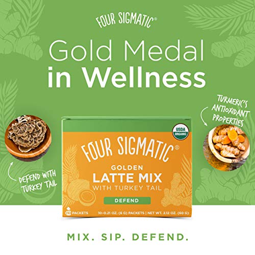 Four Sigmatic Golden Latte, Organic Instant Golden Latte With Sh