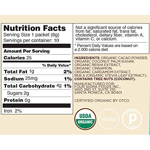 Four Sigmatic – Mushroom Hot Cacao Mix With Reishi 2 Packs Of 1