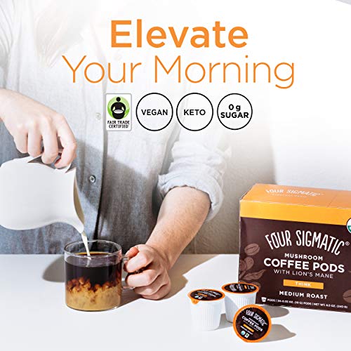 Mushroom Coffee K-Cups by Four Sigmatic | Organic and Fair Trade...