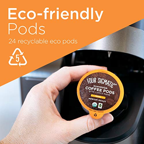 Mushroom Coffee K-Cups by Four Sigmatic | Organic and Fair Trade...