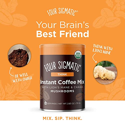 Organic Instant Coffee Powder By Four Sigmatic | Arabica Instant