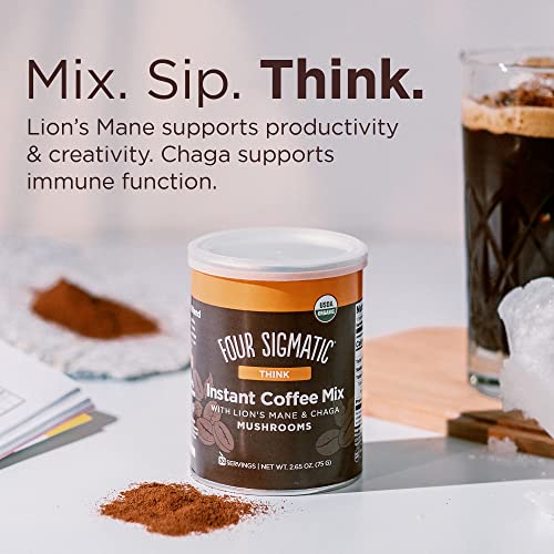 Organic Instant Coffee Powder By Four Sigmatic | Arabica Instant