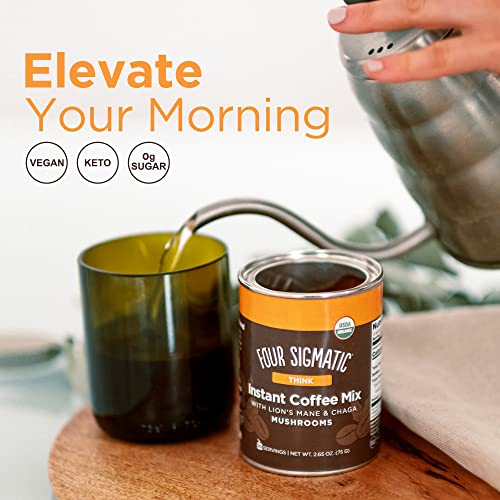 Organic Instant Coffee Powder By Four Sigmatic | Arabica Instant