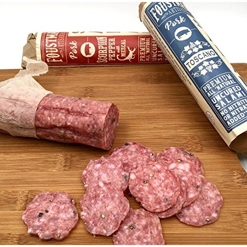 Foustman's Salami Variety Pork Flavors (6 Pack) Artisan,