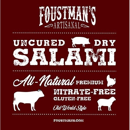 Foustmans Salami Beer Pork Artisanal, Nitrate-Free, Naturally