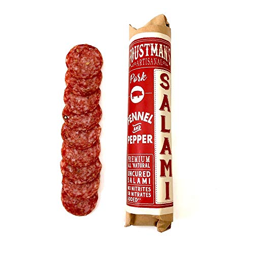 Foustmans Salami Fennel &Amp; Pepper Pork Artisanal, Nitrate-Free