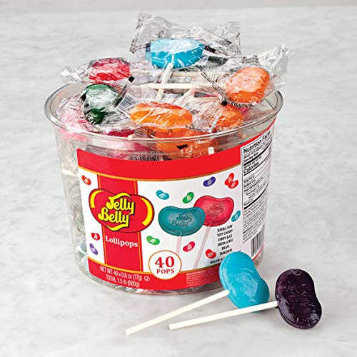 Jelly Belly 40-Count Lollipop Tub Jelly Belly 40-Count Lollipop Tub