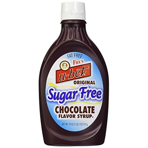 Foxs Ubet Chocolate Syrup, Sugar-Free, 18 Ounce Bottle