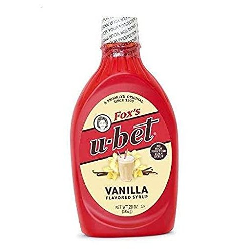 Foxs U-Bet Vanilla Syrup 20 Oz Bottle