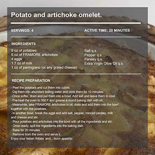 Framore Artichoke Hearts In Herbs And Olive Oil, Quartered, Auth