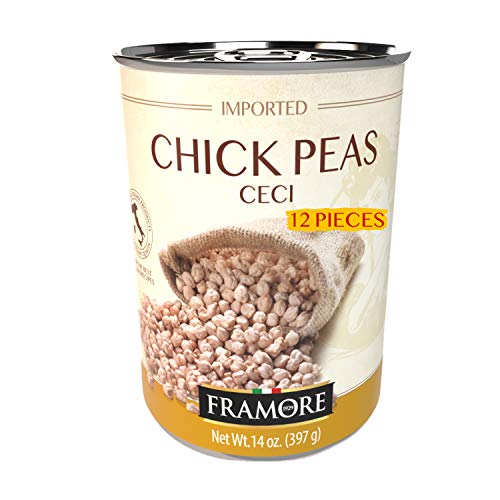 Framore Canned Chick Peas Garbanzo Beans, Gourmet, Imported, Aut