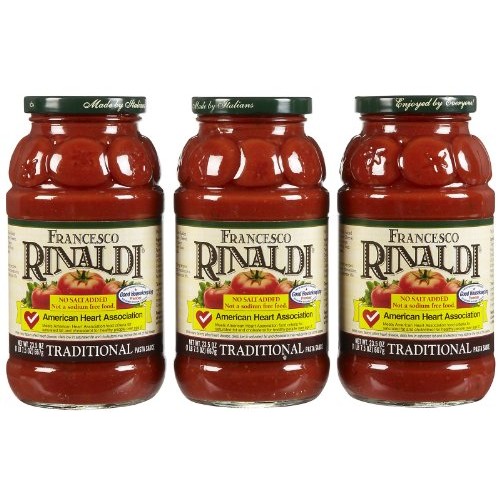 Francesco Rinaldi Traditional Pasta Sauce, No Salt Added, 23.5 O