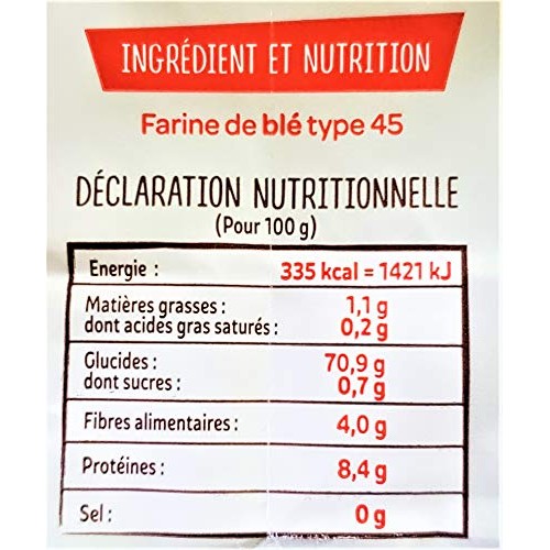 Francine Farine de ble Fluide - French Imported T45 Original Flu...