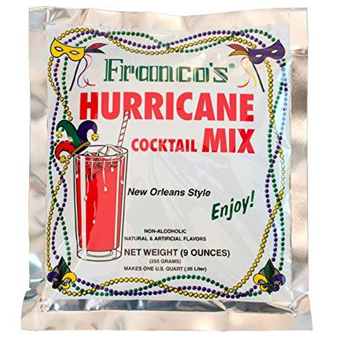 Francos New Orleans Style Hurricane Cocktail Mix, 9 Ounces - Ma