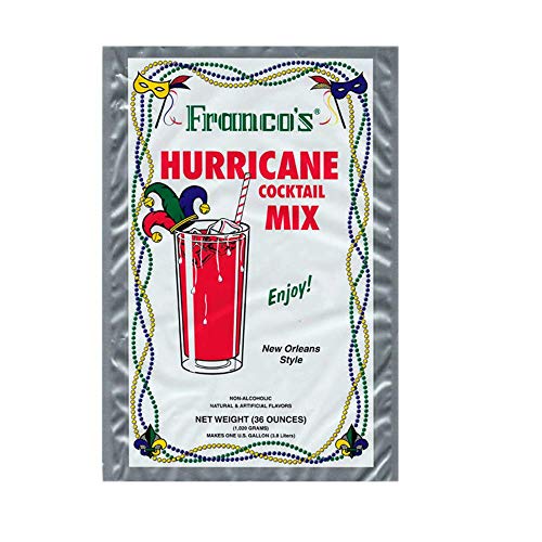Francos New Orleans Style Hurricane Cocktail Mix, 36 Ounces Ma