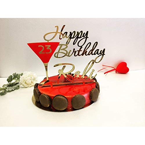 Happy Birthday 23Rd Cake Topper Unique Personalised Toppers Any