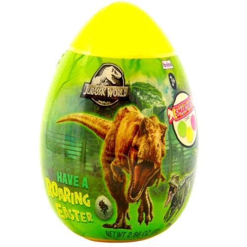 Jurassic World Large Plastic Egg with Smarties, Easter Basket Ca...