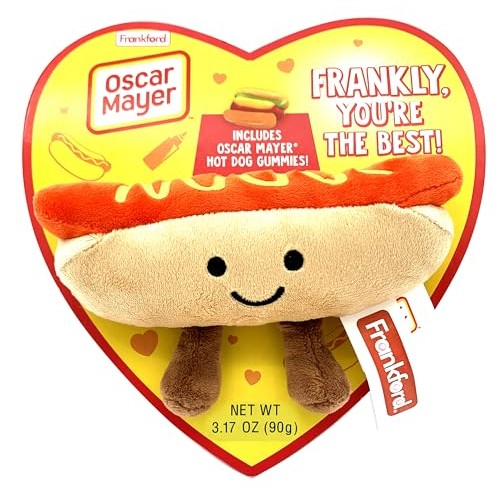 Oscar Mayer Heart Box with Gummy Candy & Plush Toy, By Frankford...