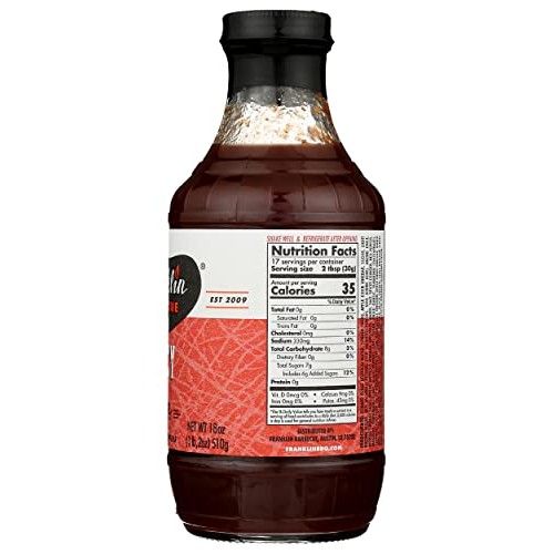 Franklin Barbecue Spicy Bbq Sauce, 18 Oz