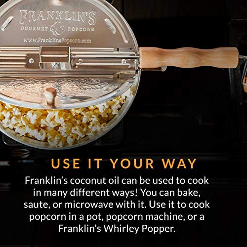 Franklin’S Gourmet Popcorn Butter Flavored Coconut Oil - 30 Oz. Franklin’S Gourmet Popcorn Butter Flavored Coconut Oil - 30 Oz.