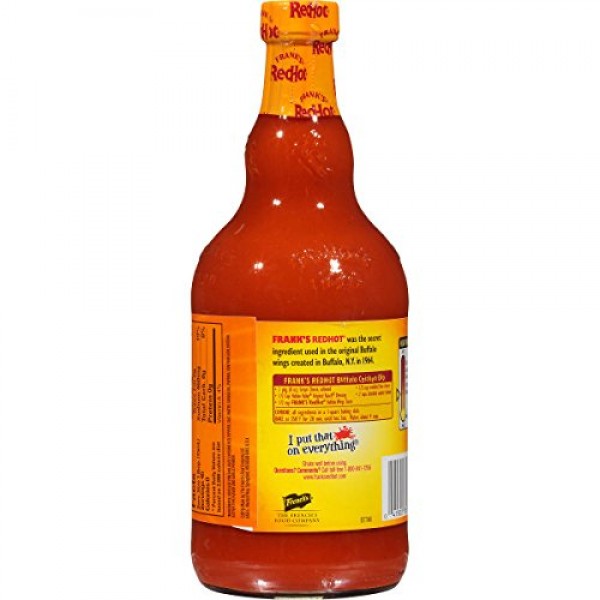 Franks Red Hot Wing Sauce, 23 OZ Buffalo Wings, Pack - 4