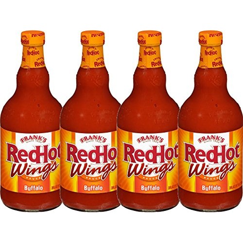 Franks Red Hot Wing Sauce, 23 Oz Buffalo Wings, Pack - 4