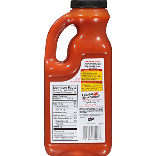 Franks Redhot Hot Buffalo Wings Sauce Wing Marinade, Large Hot