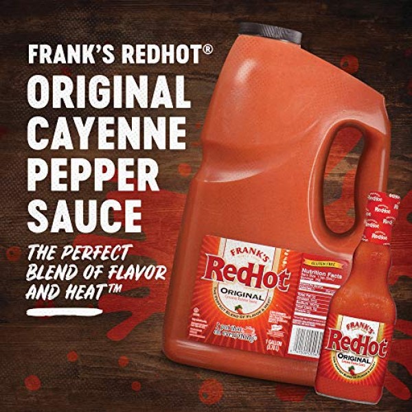 Franks RedHot Original Cayenne Pepper Sauce, 1 Gal