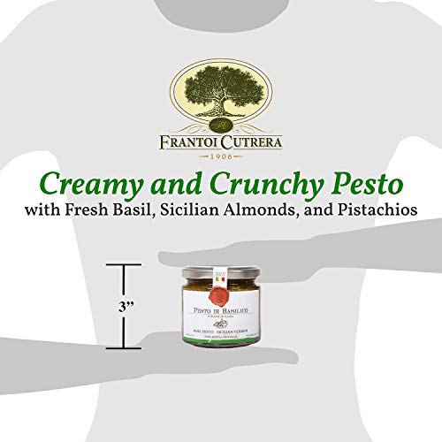 Frantoi Cutrera Basil Pesto Pasta Sauce And Bruschetta Topping -