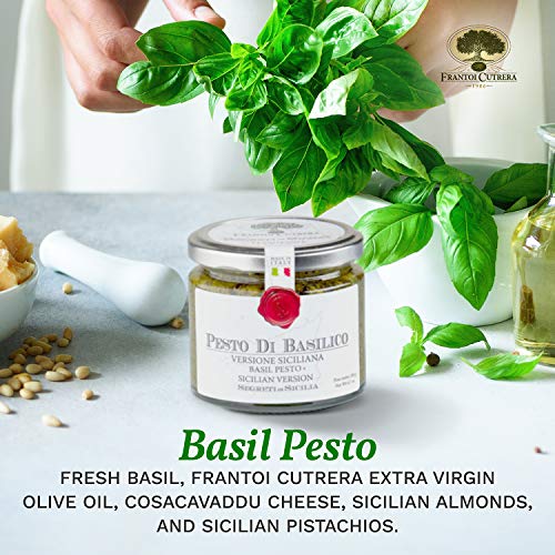 Frantoi Cutrera Basil Pesto Pasta Sauce And Bruschetta Topping -