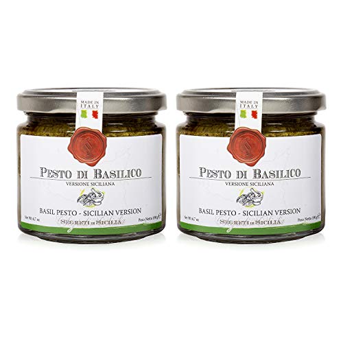 Frantoi Cutrera Basil Pesto Pasta Sauce And Bruschetta Topping -