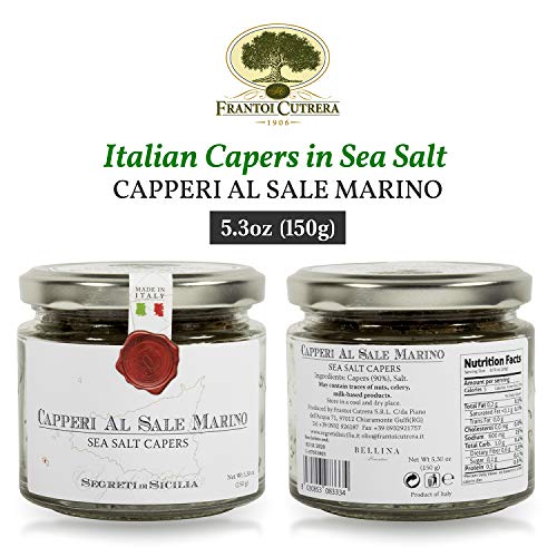 Frantoi Cutrera - Italian Capers In Sea Salt - Capperi Al Sale M