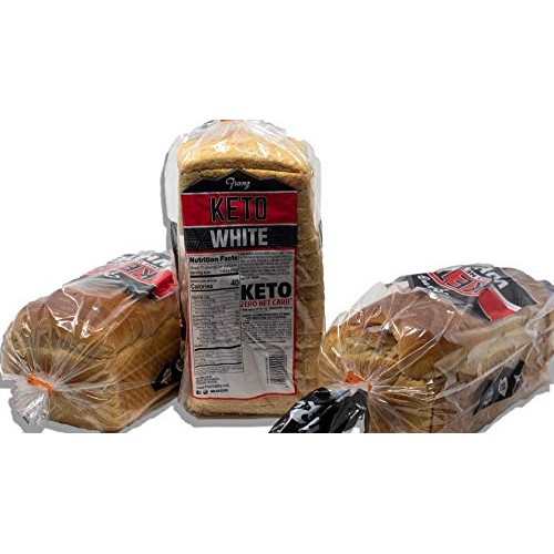 Keto Bread, 0 Zero Net Carbs Per Serving, 3 Loaves For Your Ke
