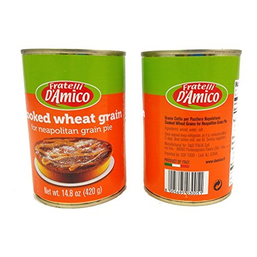 Fratelli Damico Cooked Wheat Grain Grano Cotto - 2 Cans - For